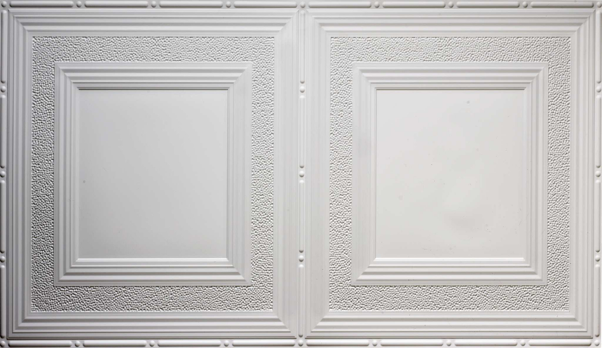 Pattern 509 White And Nickel 2 X4 Faux Tin Ceiling Tile Pattern