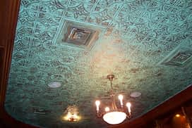 decorative faux tin ceiling tile glue up diy installation