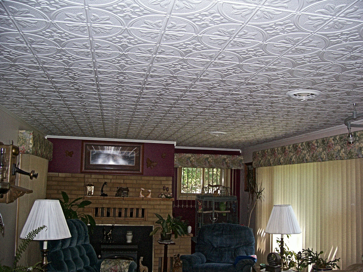 209 White Faux Tin Ceiling Tiles Surfacingsolution